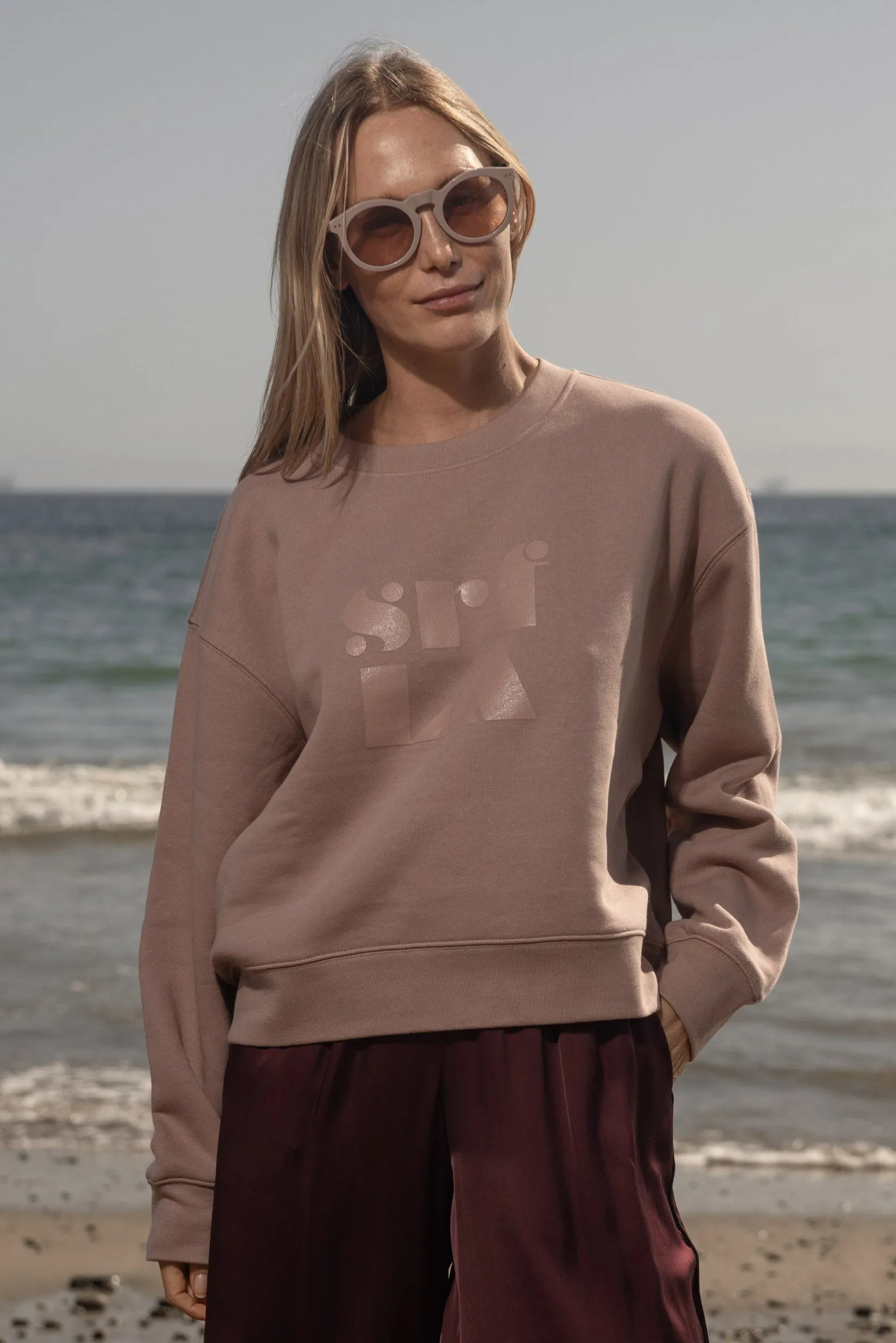 70's SRF LA Classic Crewneck - Rose - Heidi Merrick