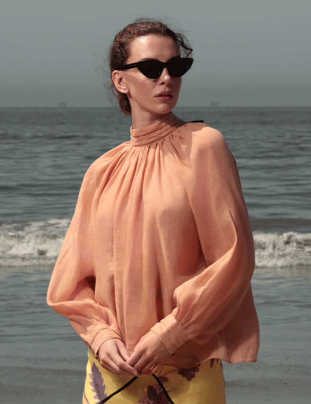 Verse Top - Sunrise Tissue Linen - Heidi Merrick