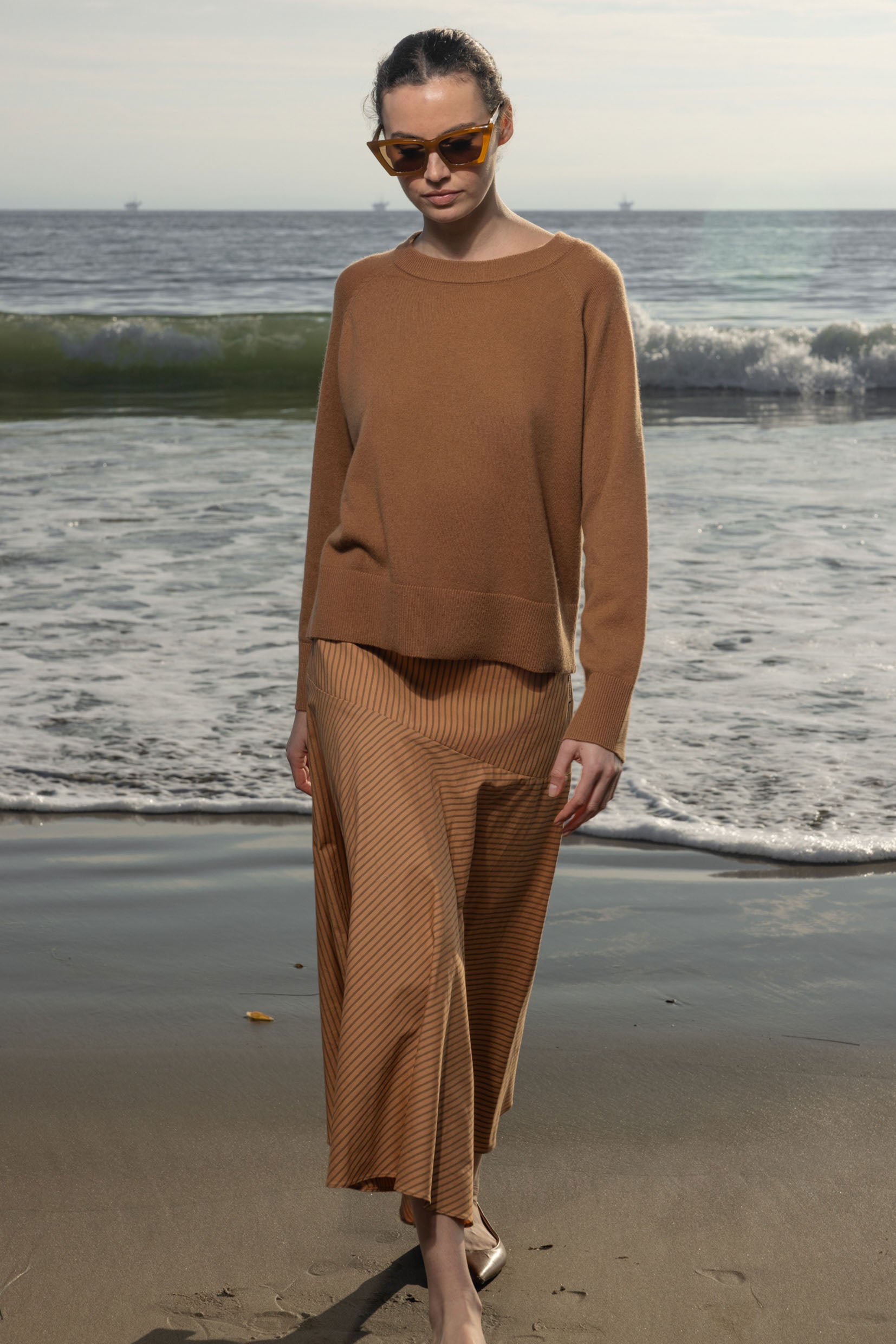 Kite Skirt - Ticking Stripe - Heidi Merrick