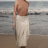 Contessa Skirt - Glass Green Linen