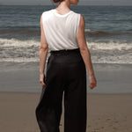 Chaplin Pant - Black Linen - Heidi Merrick
