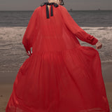 Gaia Dress - Vermilion