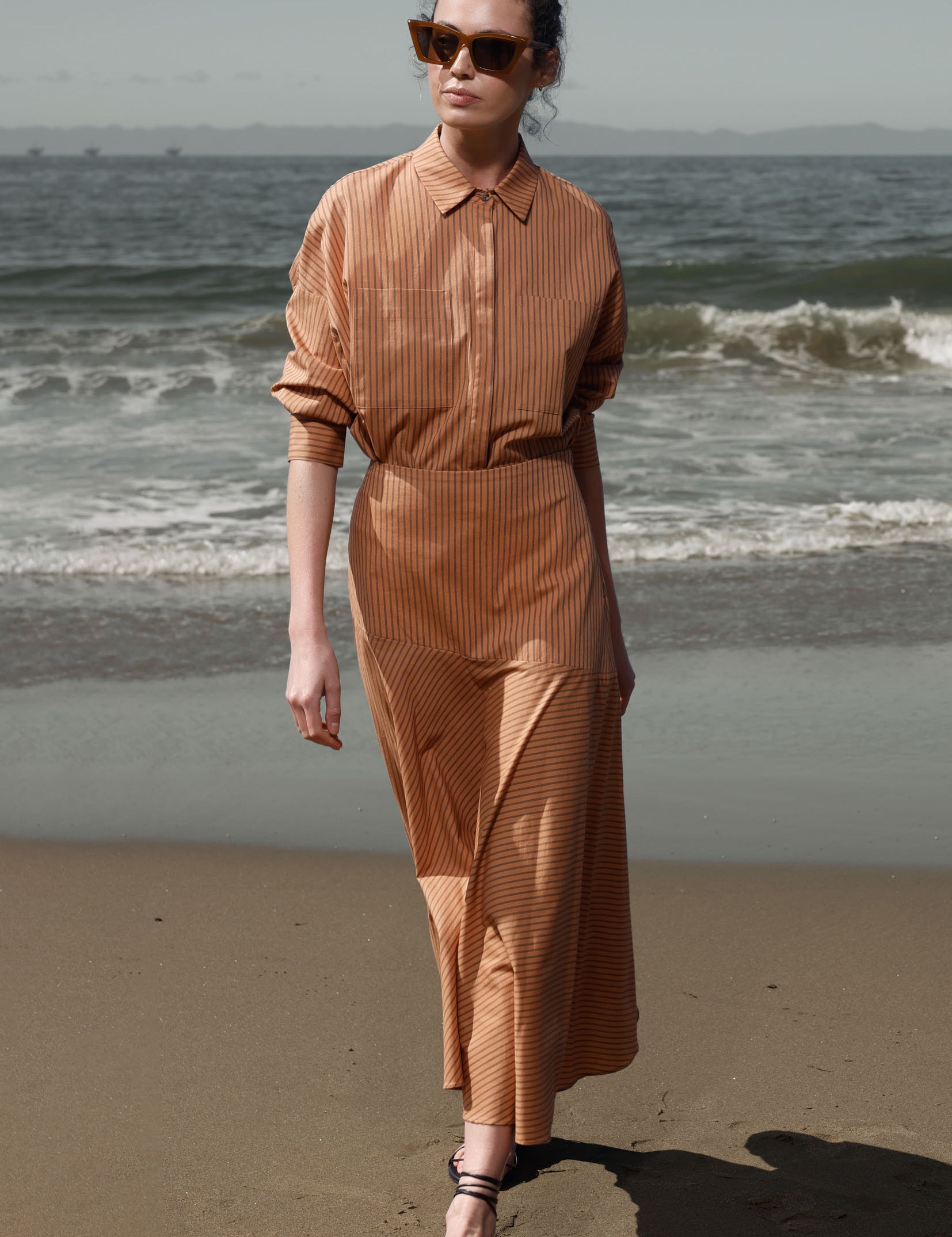 Kite Skirt - Ticking Stripe - Heidi Merrick