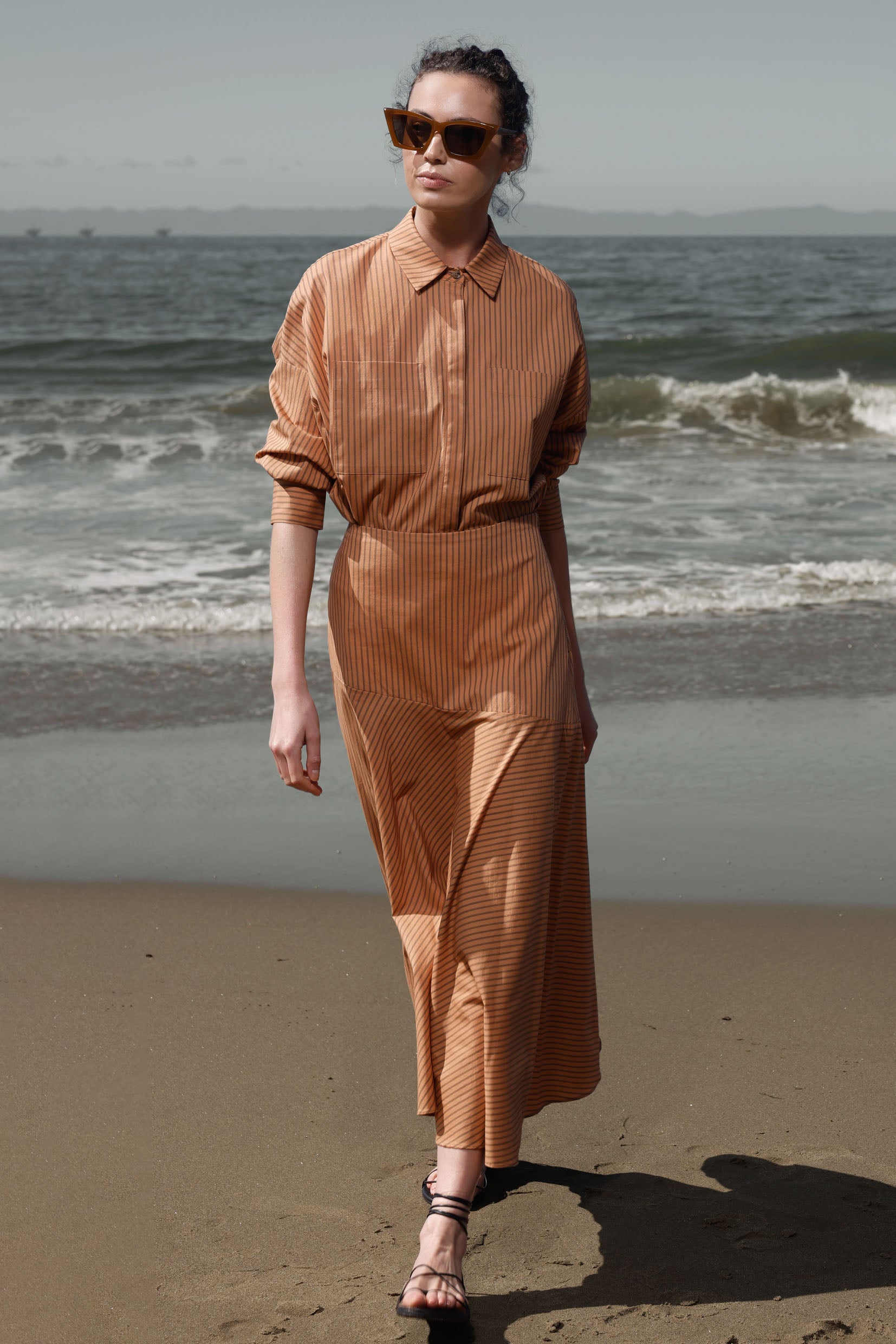 Kite Skirt - Ticking Stripe - Heidi Merrick