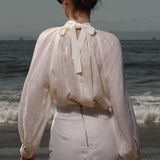 Verse Top - Ivory Tissue Linen - Heidi Merrick