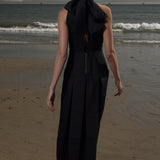 Ginger Dress - Noir Silk & Hemp - Heidi Merrick