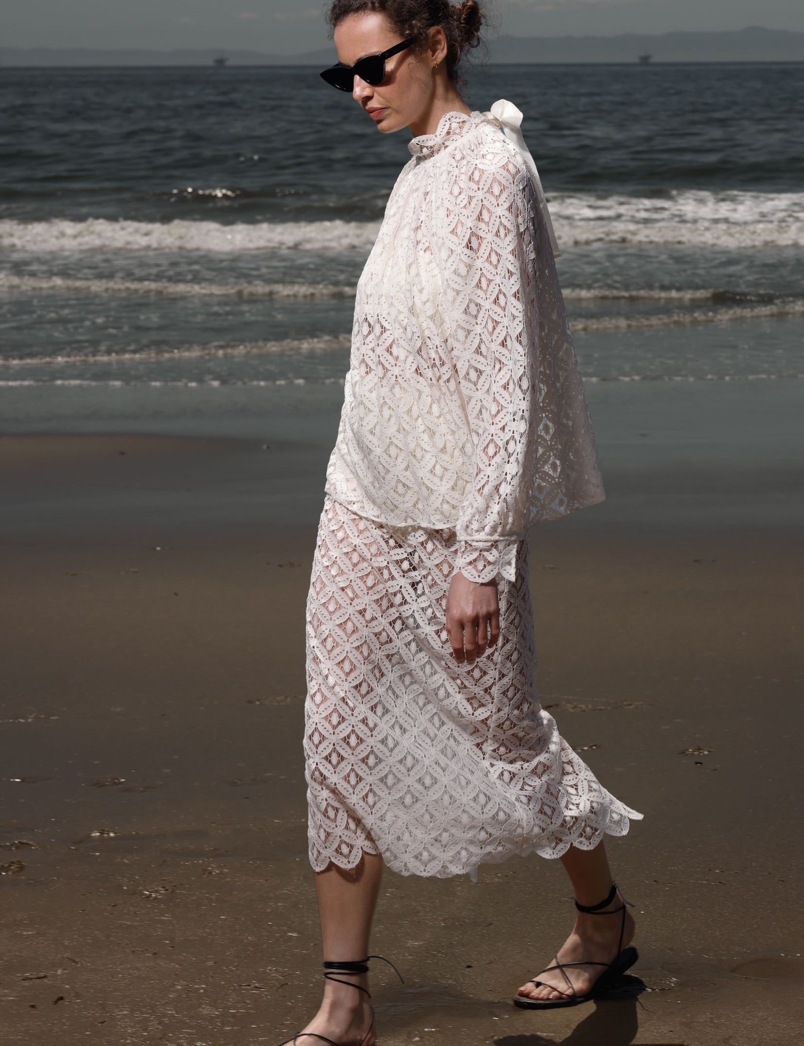 Tara Skirt - Clair de Lune Lace - Heidi Merrick