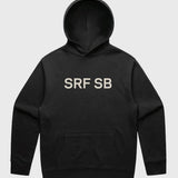 SRF SB Unisex Hoodie - Cream on Black - Heidi Merrick