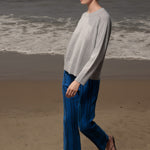 Serge Pant - Blue Moroccan Stripe - Heidi Merrick