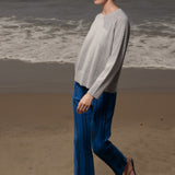 Serge Pant - Blue Moroccan Stripe - Heidi Merrick