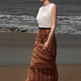 Geometry Skirt - Golden Moroccan Stripe
