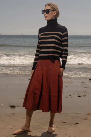 Contessa Skirt - Sienna Silk & Hemp