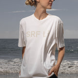 SRF LA Classic Tee - Antique Cream on White - Heidi Merrick