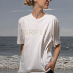 SRF LA Classic Tee - Antique Cream on White - Heidi Merrick