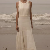 Windsor Gown - Ivory Silk Noil - Heidi Merrick