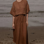 Mojave Top - Clay Tissue Linen - Heidi Merrick
