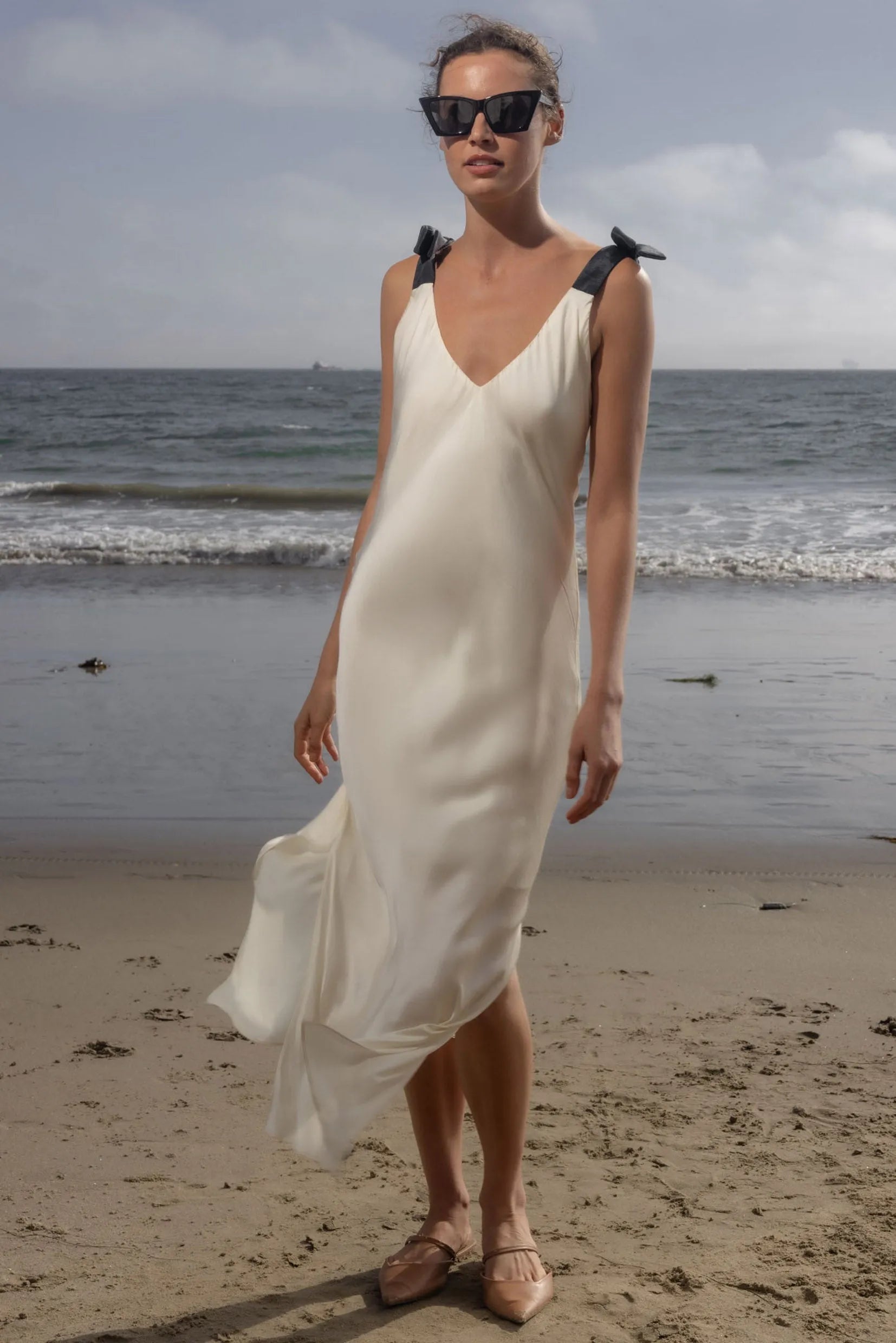 Marion Slip Dress - Ivory - Heidi Merrick