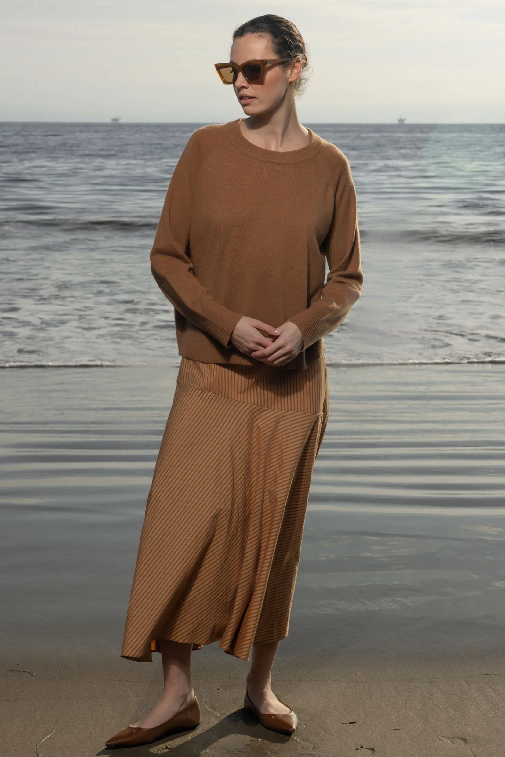 Kite Skirt - Ticking Stripe - Heidi Merrick