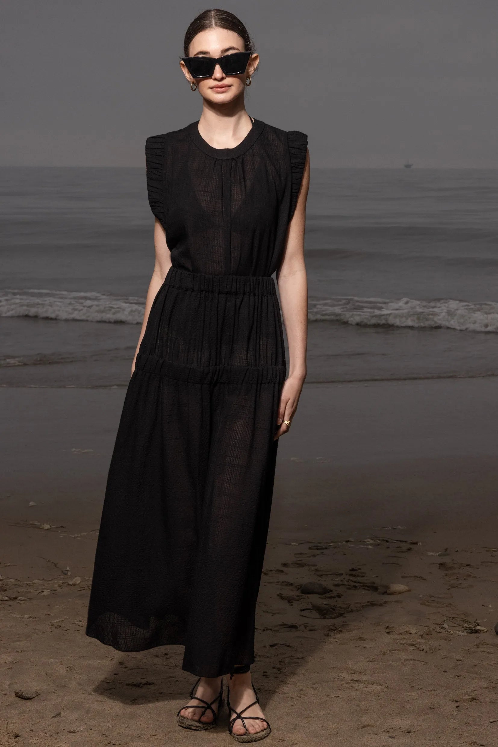 Prose Tank - Jacquard Gingham - Heidi Merrick