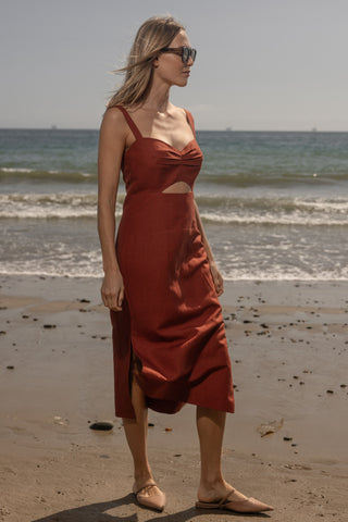 Como Dress - Sienna Silk & Hemp