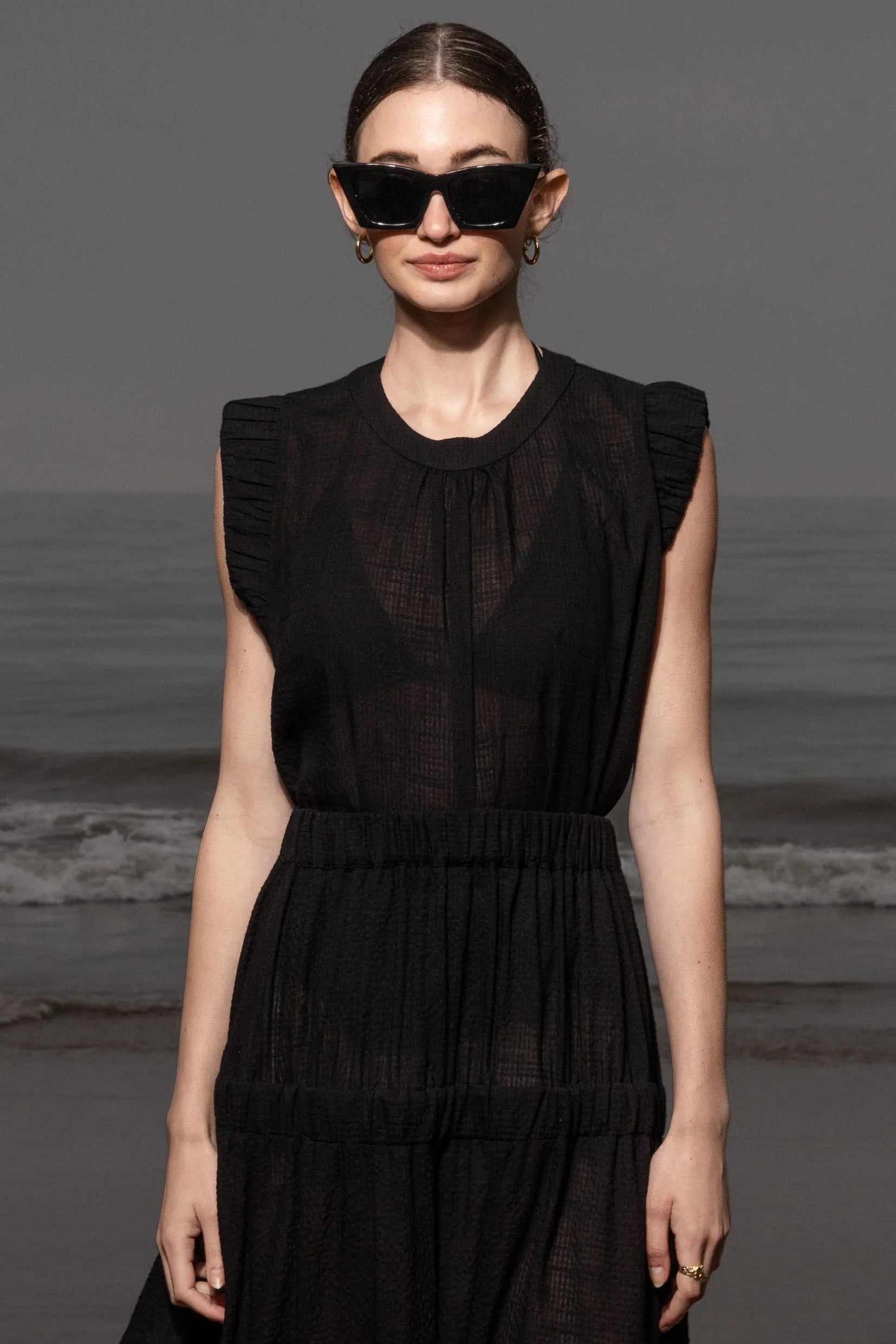 Prose Tank - Jacquard Gingham - Heidi Merrick