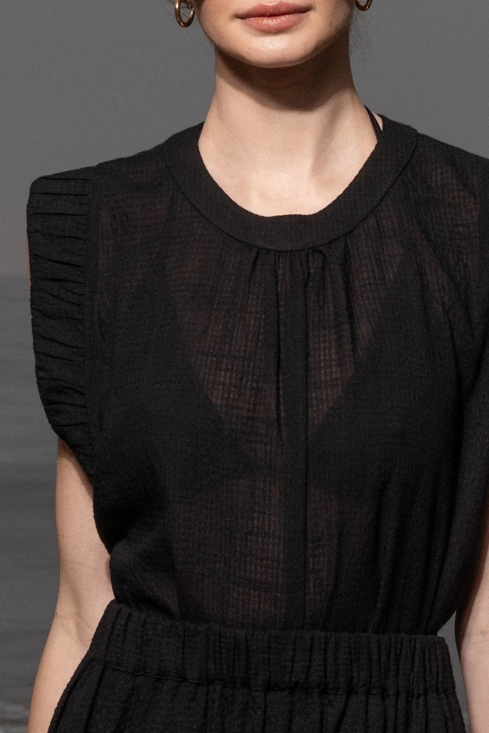 Prose Tank - Jacquard Gingham - Heidi Merrick