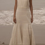 Windsor Gown - Ivory Silk Noil - Heidi Merrick