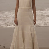 Windsor Gown - Ivory Silk Noil - Heidi Merrick
