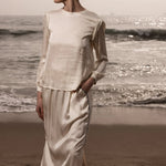 Maeve Skirt - Ivory - Heidi Merrick