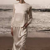 Maeve Skirt - Ivory - Heidi Merrick