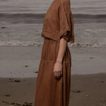 Mojave Top - Clay Tissue Linen - Heidi Merrick