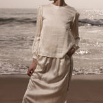 Maeve Skirt - Ivory - Heidi Merrick