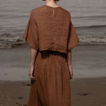 Mojave Top - Clay Tissue Linen - Heidi Merrick