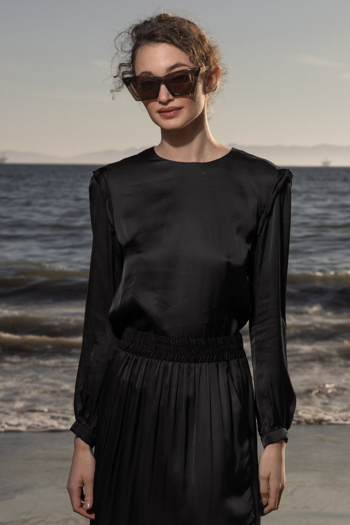 Toile Top - Noir - Heidi Merrick