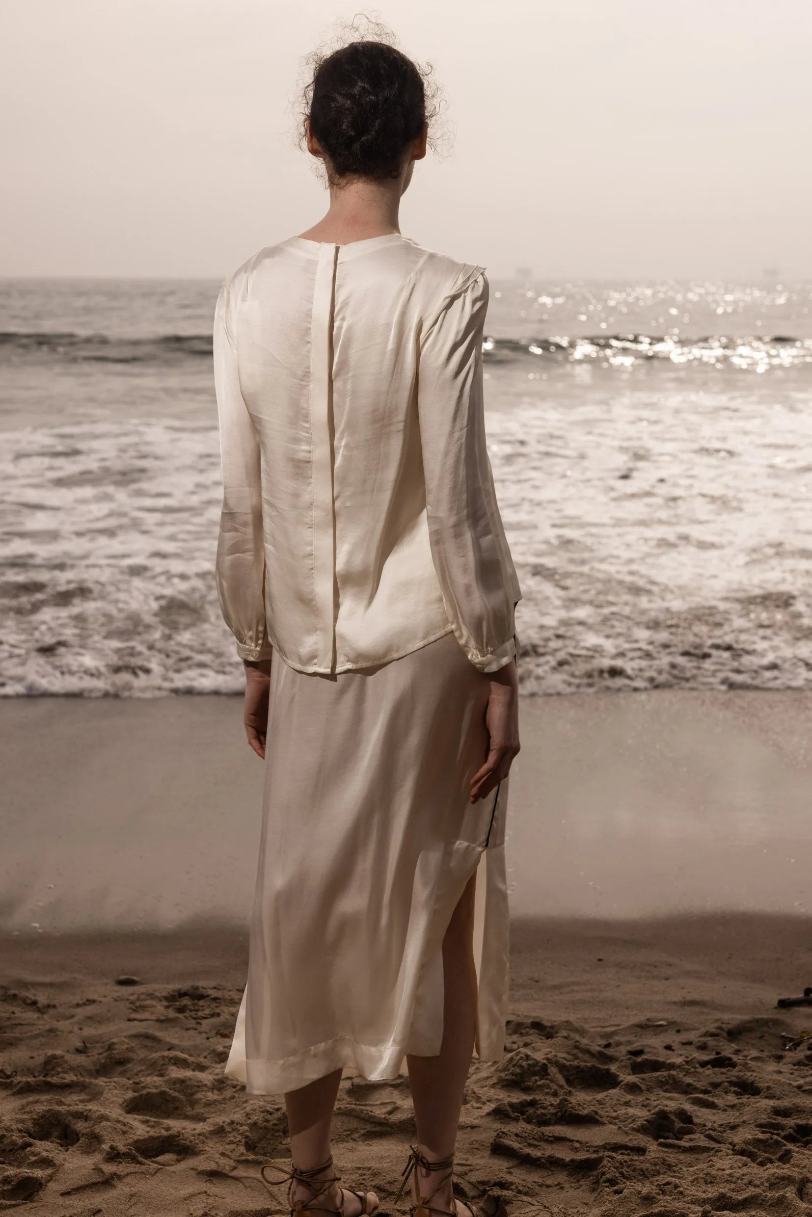 Maeve Skirt - Ivory - Heidi Merrick