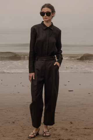 Baptise Pant - Noir Silk & Hemp