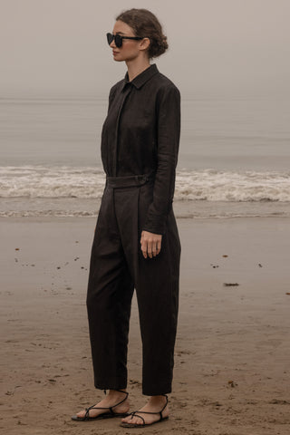 Baptise Pant - Noir Silk & Hemp