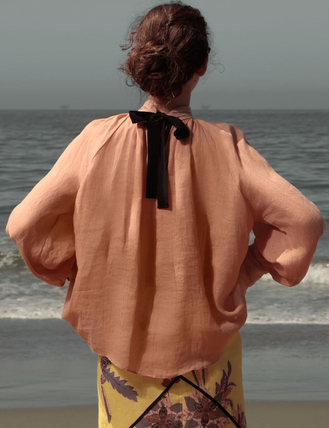 Verse Top - Sunrise Tissue Linen - Heidi Merrick