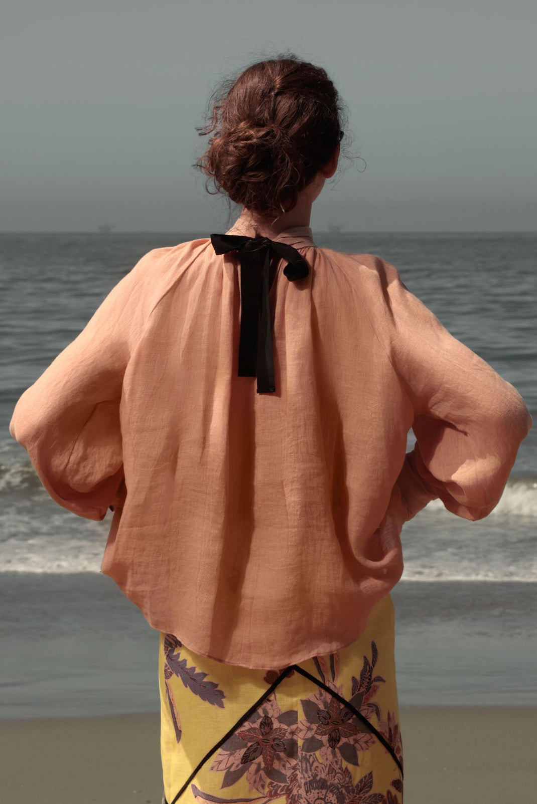 Verse Top - Sunrise Tissue Linen - Heidi Merrick