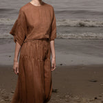 Mojave Top - Clay Tissue Linen - Heidi Merrick
