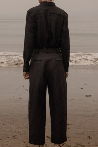 Baptise Pant - Noir Silk & Hemp