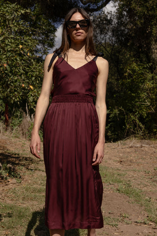 Maeve Skirt - Burgundy