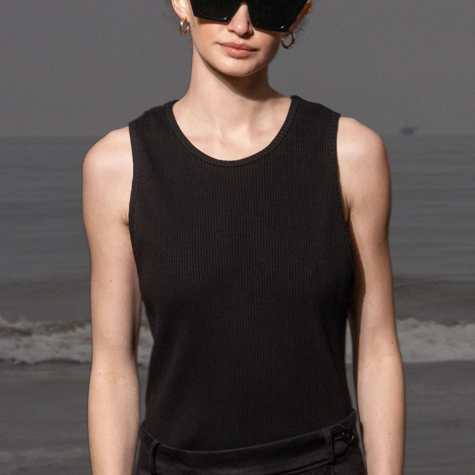 Stone Tank - Black - Heidi Merrick