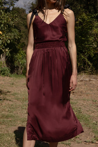 Maeve Skirt - Burgundy