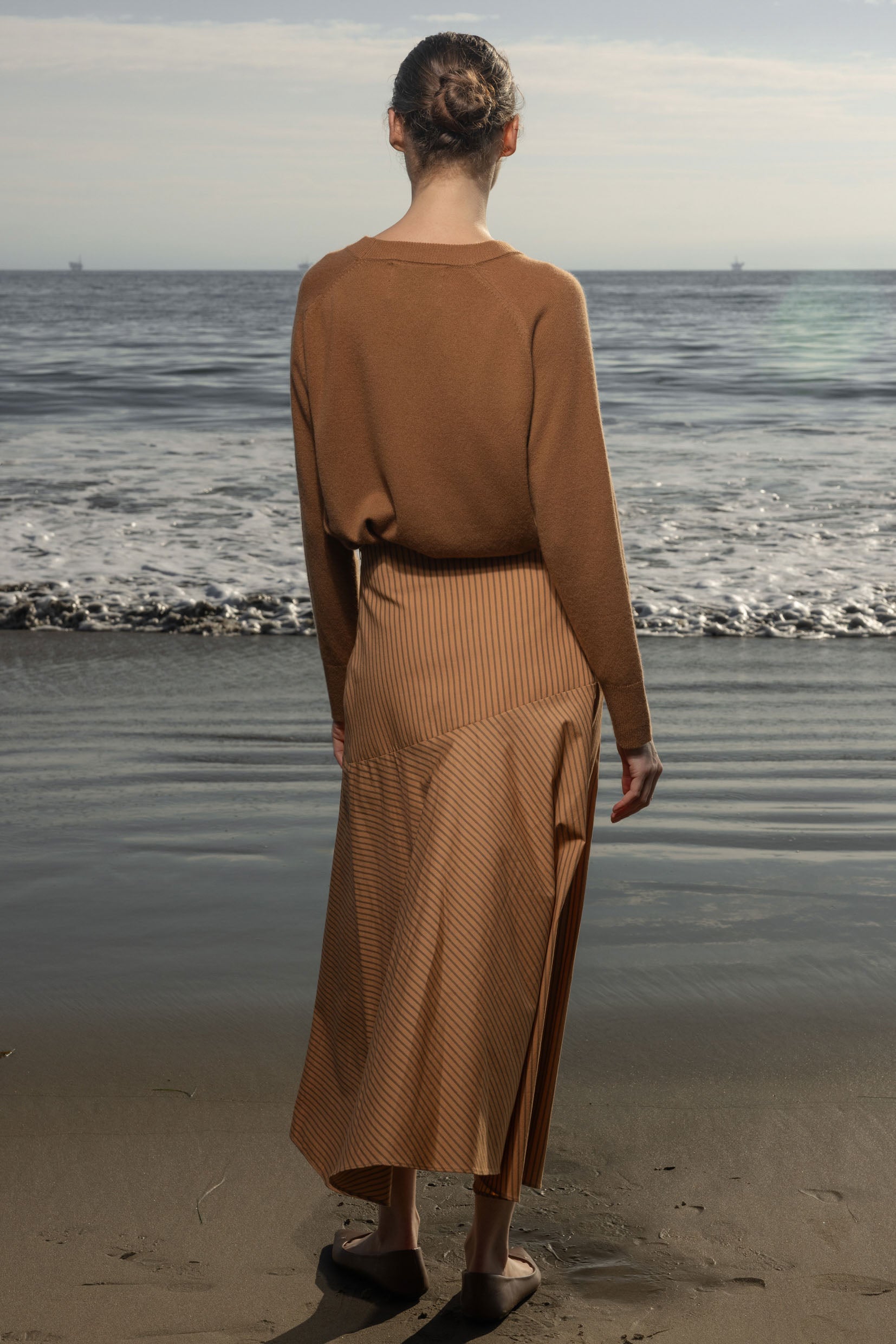 Kite Skirt - Ticking Stripe - Heidi Merrick