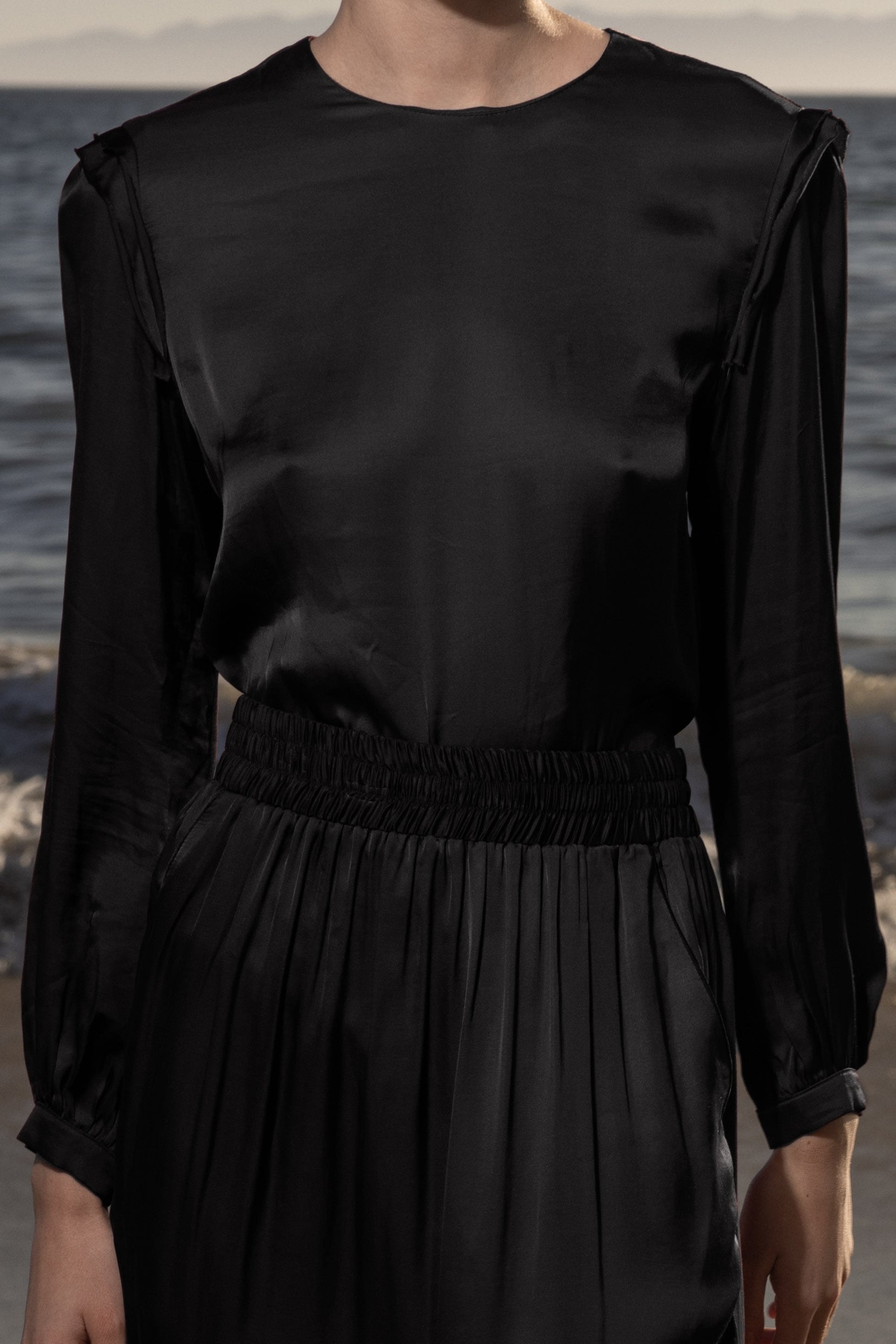 Toile Top - Noir - Heidi Merrick