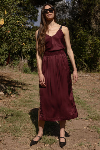 Maeve Skirt - Burgundy