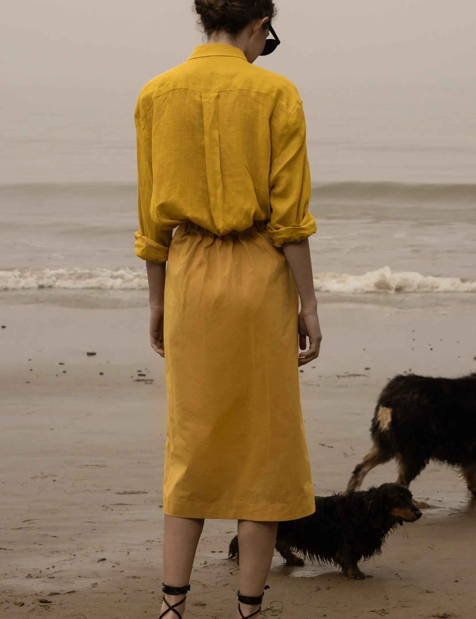 Camille Skirt - Jaune Trench - Heidi Merrick