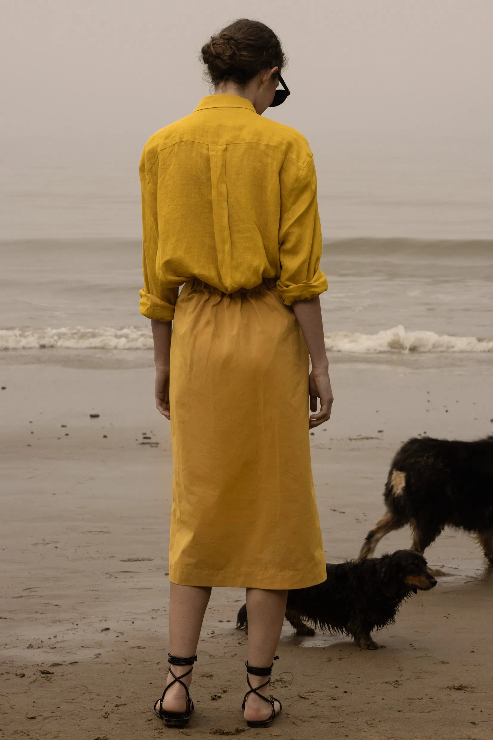 Camille Skirt - Jaune Trench - Heidi Merrick