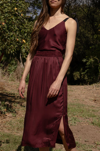 Maeve Skirt - Burgundy